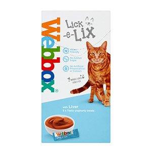 Webbox Cat Lick e Lix Cream Liver 5's (5 x 10g)