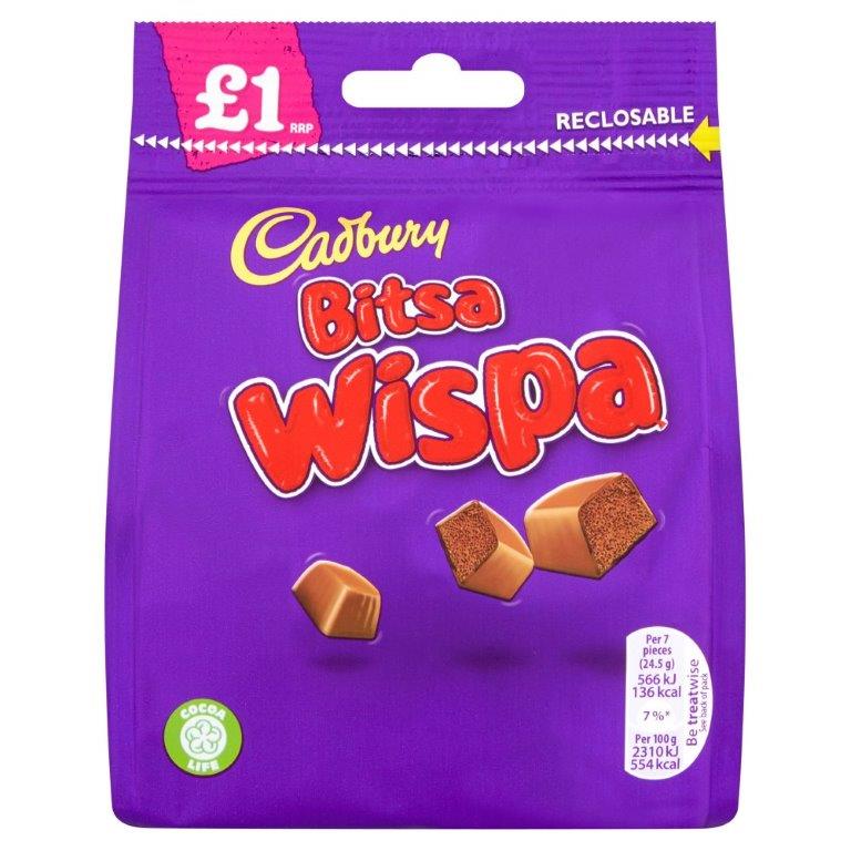 Cadbury Bag Bitsa Wispa 95g PM £1