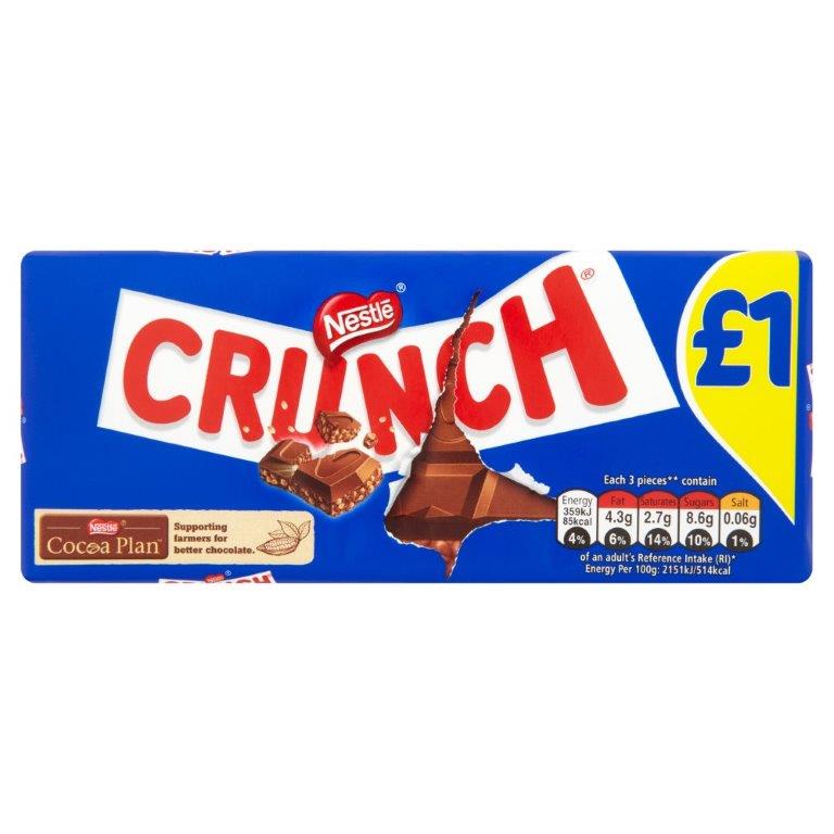 Crunch Milk Block 100g PM £1