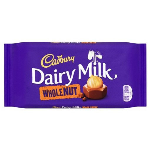 Cadbury Dairy Milk Wholenut 120g (E)