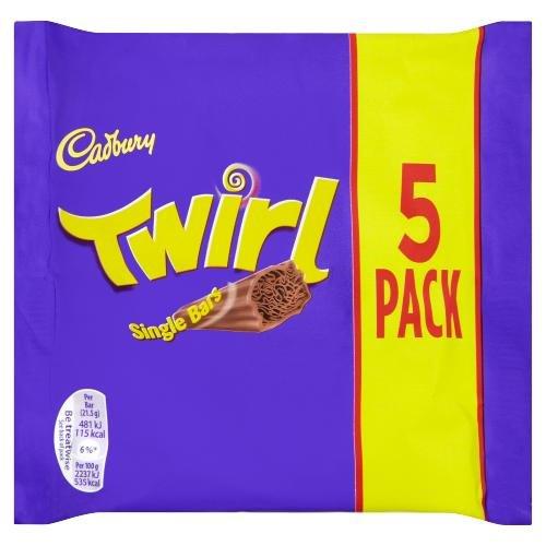 Cadbury Twirl 5pk (5 x 21.5g) 107.5g (E)