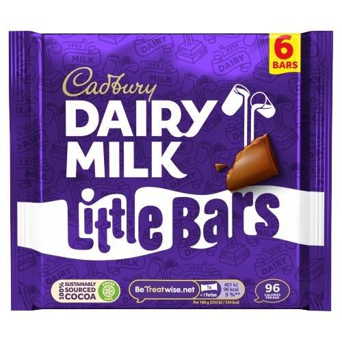 Cadbury Dairy Milk Little Bar 6pk (6 x 18g) 108g