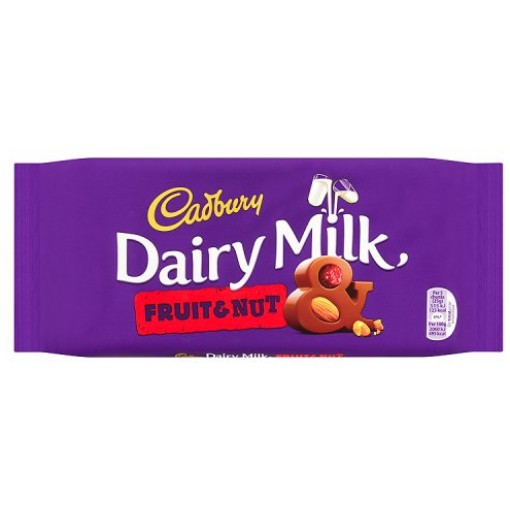 Cadbury Dairy Milk Fruit & Nut 110g (E)