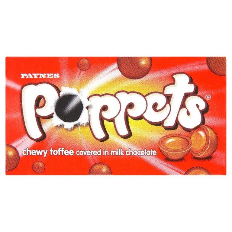 Poppets Toffee Carton Single 45g