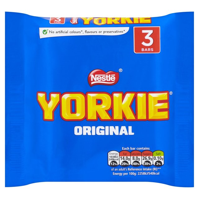 Yorkie 3pk Milk (3 x 46g)