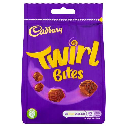 Cadbury Large Bags Twirl Bites 109g (E)