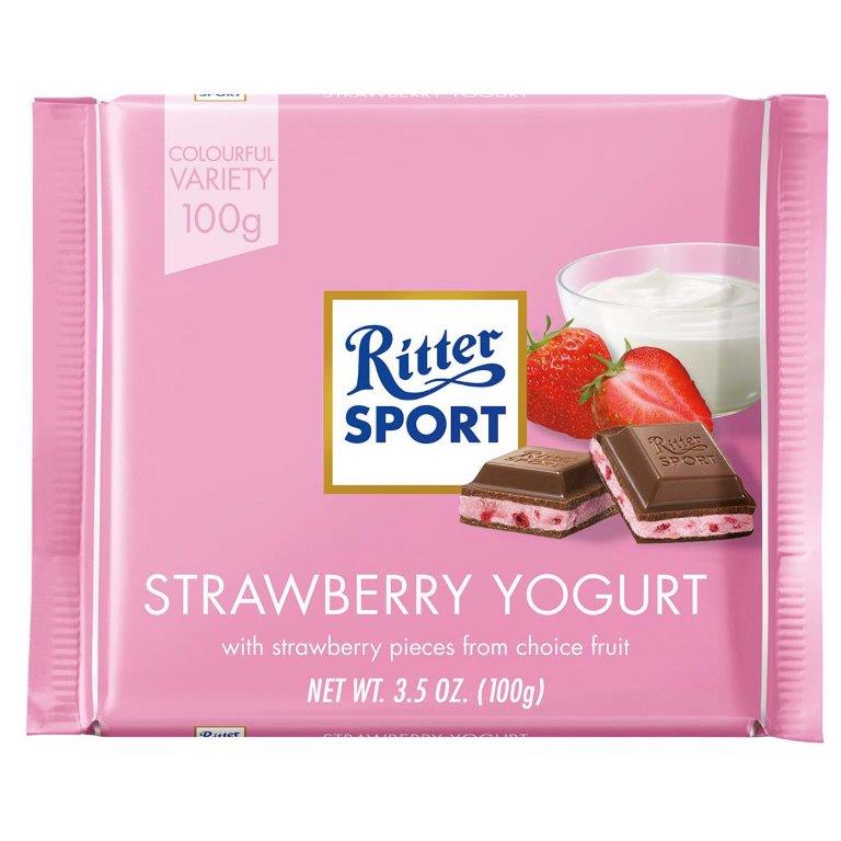 Ritter Sport Colour Strawberry Yoghurt 100g^