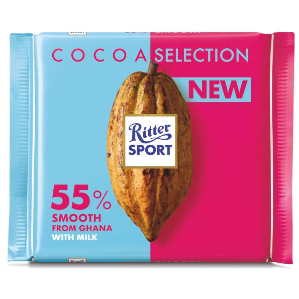 Ritter Sport Cocoa Select 55% Smooth Cocoa Ghana 100g