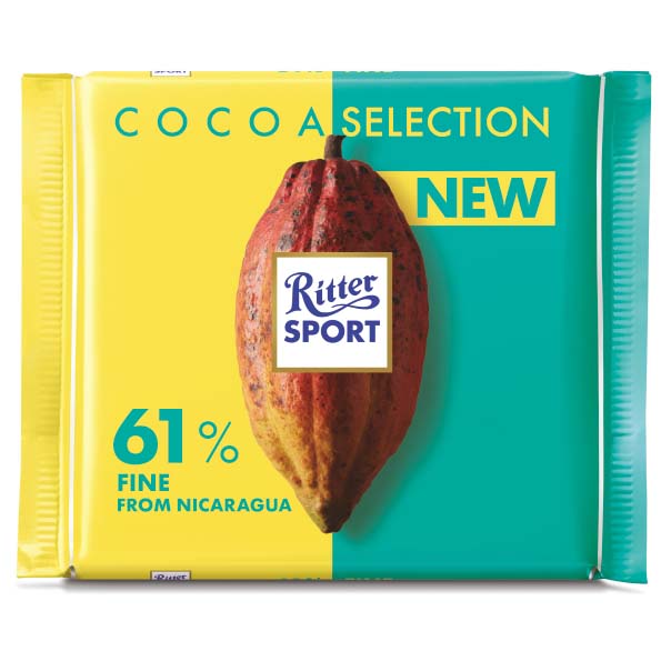 Ritter Sport Cocoa Select 61% Fine Cocoa From Nicaragua 100g