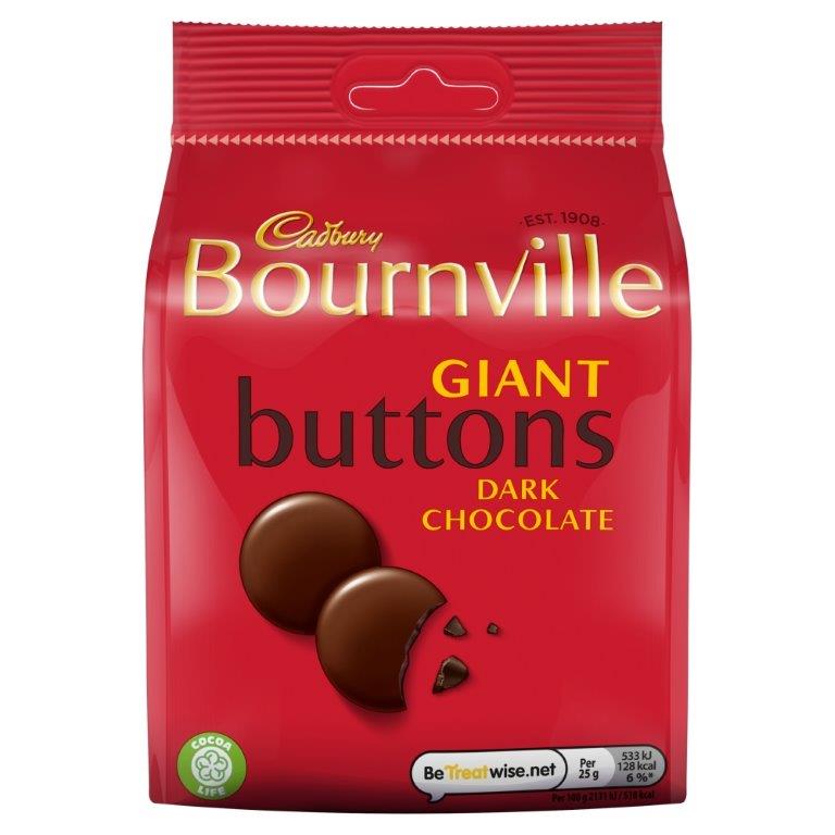 Cadbury Large Bag Bournville Giant Buttons 110g (E)