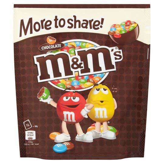 M&Ms More To Share Pouch Chocolate 250g