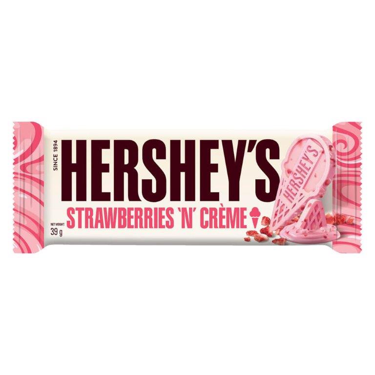 Hersheys Bar Strawberries n Creme 39g