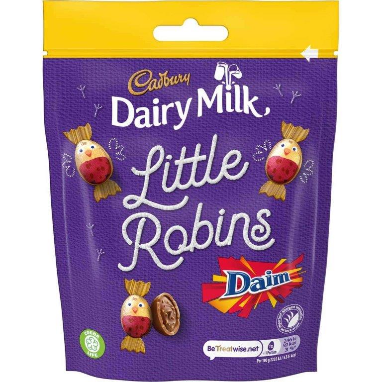 Cadbury Dairy Milk Little Robins Daim Pouch 77g