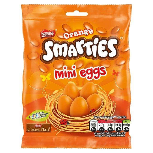 Smarties Orange Mini Eggs Pouch 80g