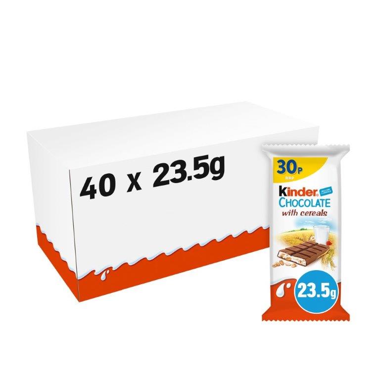 Kinder Chocolate With Cereals 23.5g PM 30p