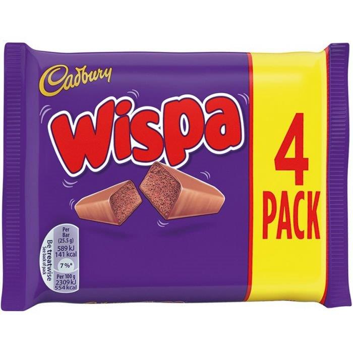 Cadbury Wispa 4pk (4 x 23.7g) 94.8g (E)