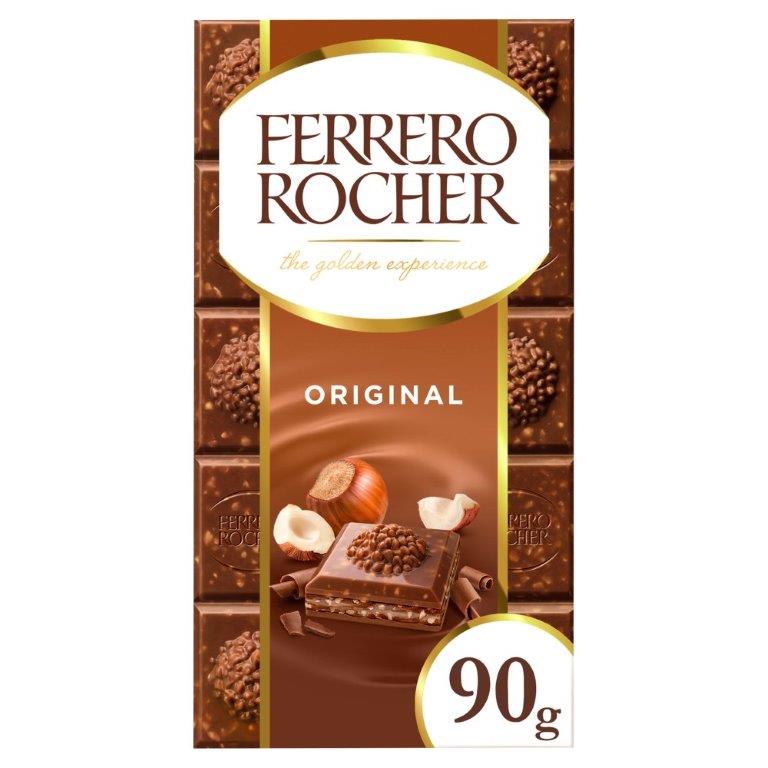 Fererro Rocher Milk Chocolate Tablet 90g