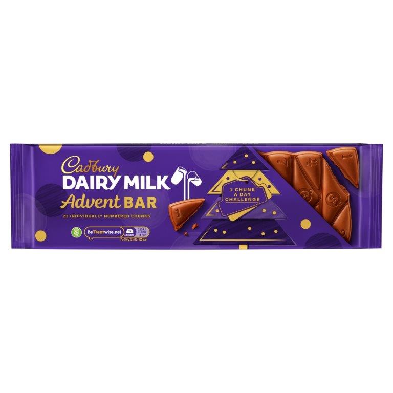 Cadbury Dairy Milk Advent Chocolate Bar 270g