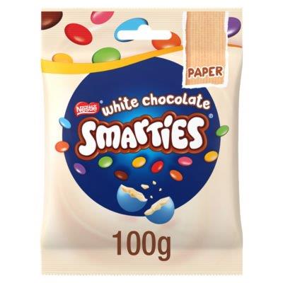 Smarties White Chocolate Bag 100g