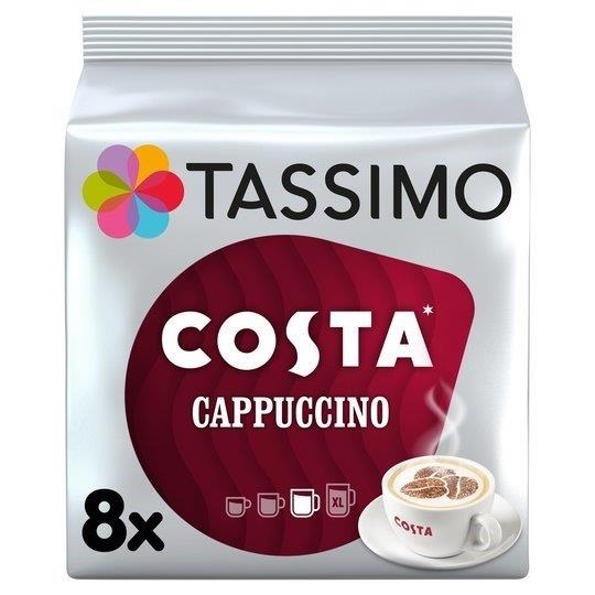 Tassimo Costa Cappuccino Coffee Pods 8s 280g