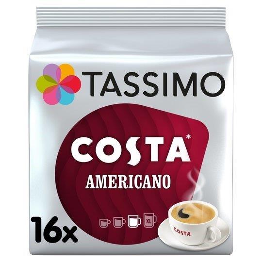Tassimo Costa Americano Coffee Pods 16s 144g