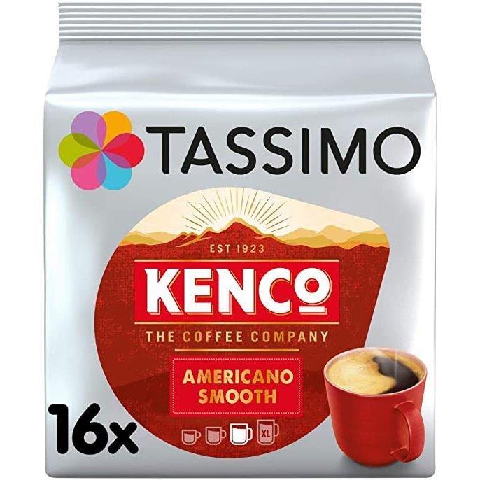 Tassimo Kenco Americano Smooth Coffee Pods 16s 128g