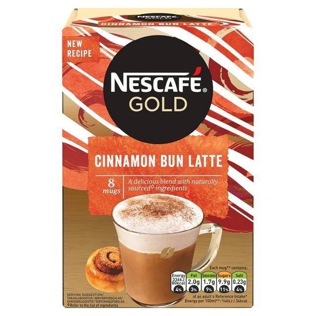 Nescafe Sachets Gold Cinnamon Bun 8's (8 x 19.5g)