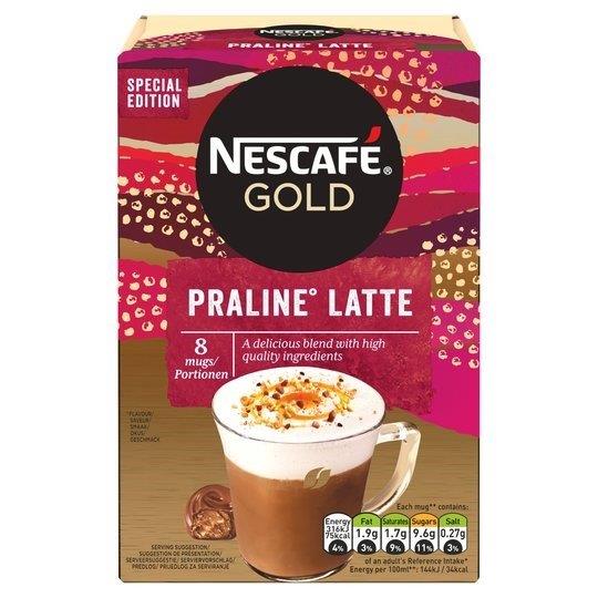 Nescafe Sachets Gold Praline Latte 8s (8 x 18g)