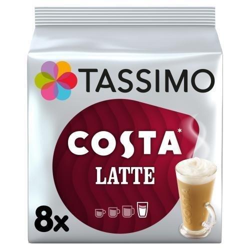 Tassimo Costa Latte Coffee Pods 8s 223g