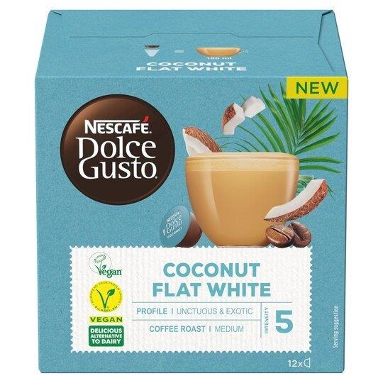 Nescafe Dolce Gusto Flat White Coconut 12's 116.4g NEW