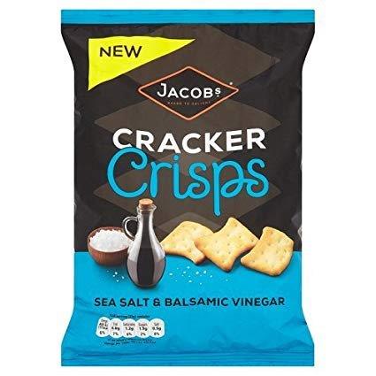 Jacobs Cracker Crisps Sea Salt/Balsamic Vinegar 150g