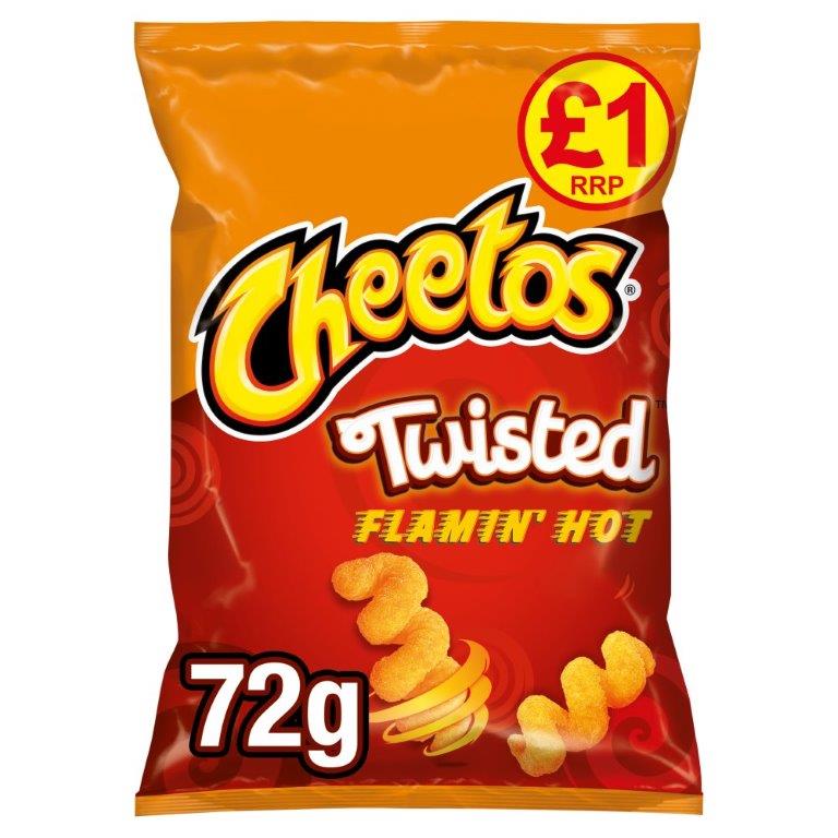 Cheetos Twisted Flamin' Hot 72g PM £1