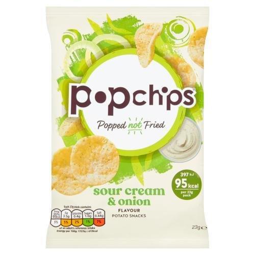 Popchips Small Sour Cream & Onion 23g