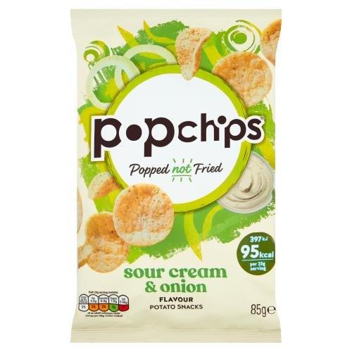 Popchips Large Sour Cream & Onion 85g