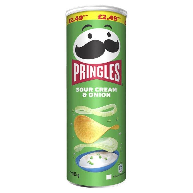 Pringles Sour Cream & Onion PM £2.49 165g