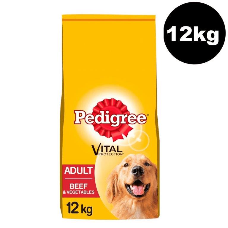 Pedigree Dog Complete Dry With Beef And Vegetable 12kg