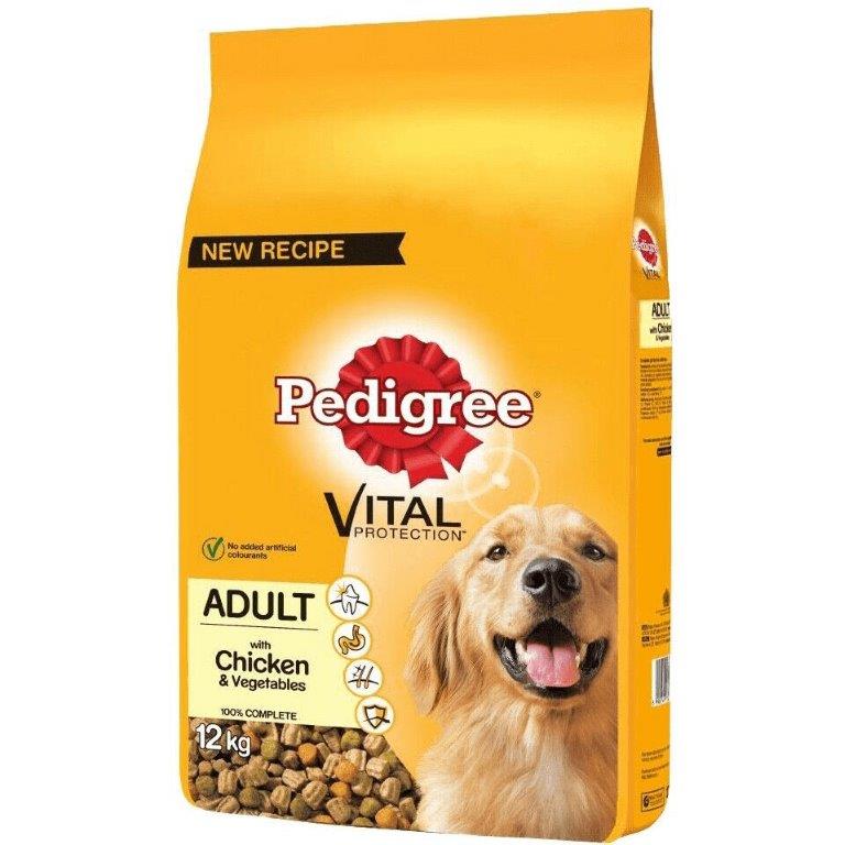 Pedigree Dog Complete Dry With Chicken And Vegetables 12kg