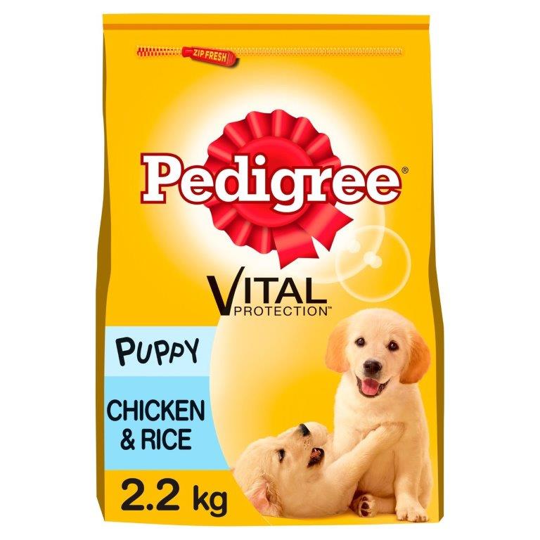 Pedigree Puppy Medium Dog Complete Dry With Chicken And Rice 2.2kg