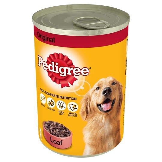 Pedigree Dog Tin Original In Loaf 400g