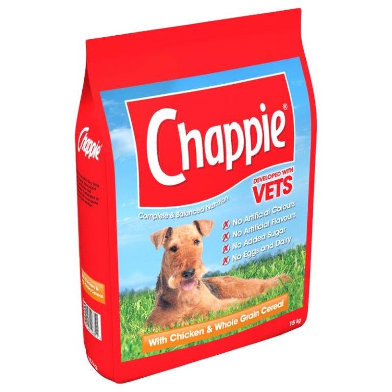Chappie Dog Complete Dry With Beef And Wholegrain Cereal 15kg