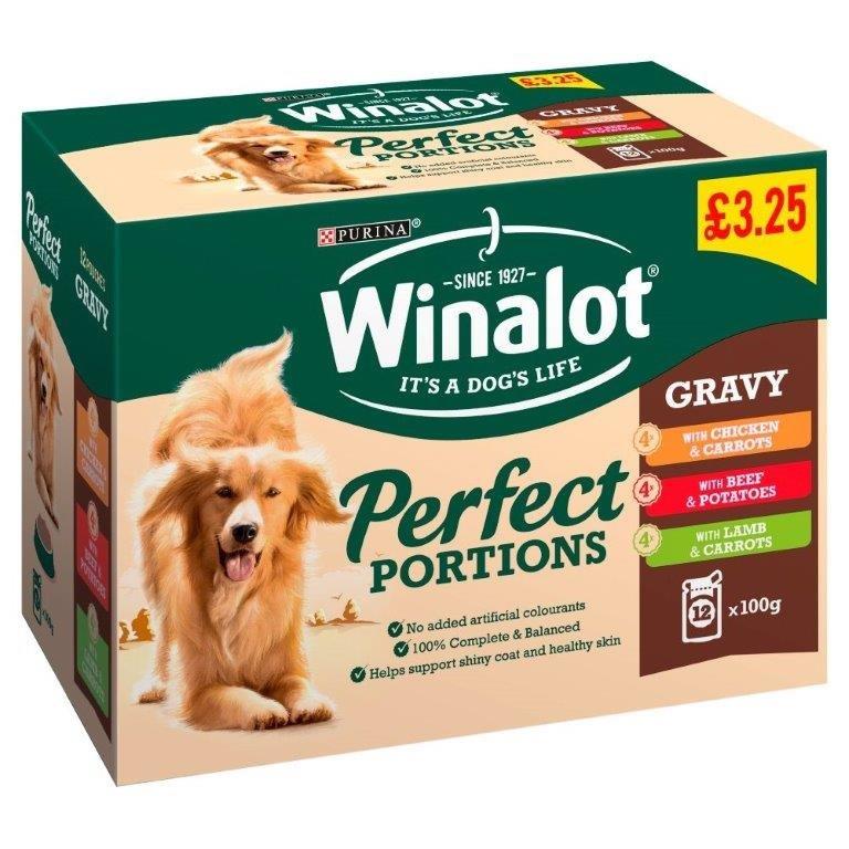 Winalot Pouch 12 Pk Cig Mixed Variety £3.25 Pmp 1.2kg