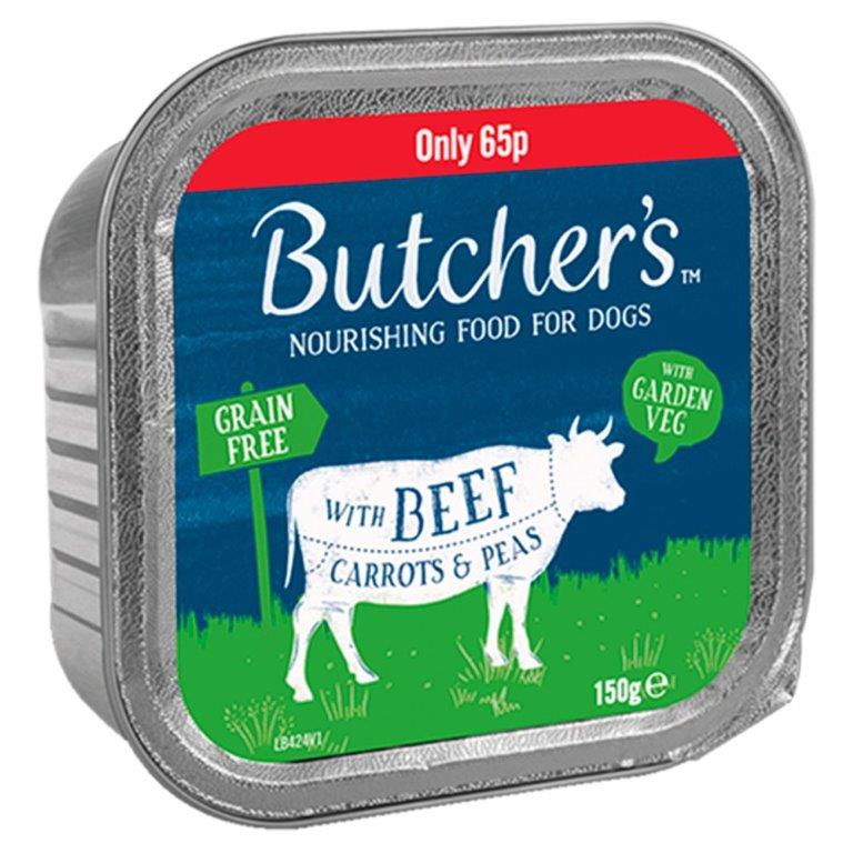Butchers Beef & Vegetables Tray 150g PM 65p