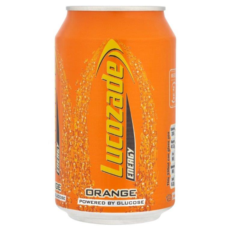 Lucozade Can Orange 330ml