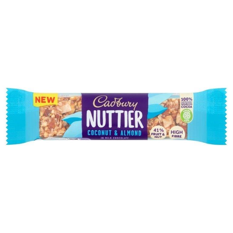 Cadbury Nuttier Coconut & Almond Chocolate Bar 40g NEW