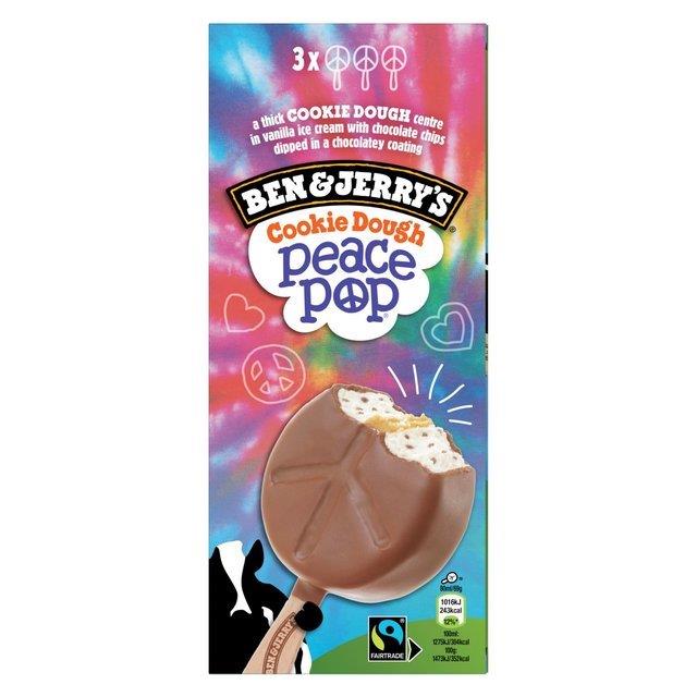 Ben & Jerrys Peace Pops 3pk