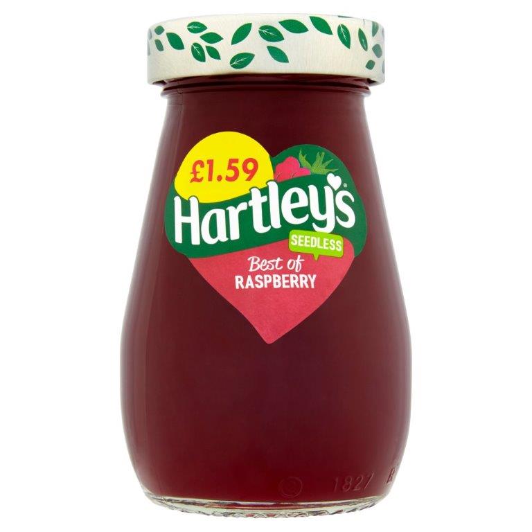 Hartleys Best Seedless Raspberry Jam 340g PM £1.69