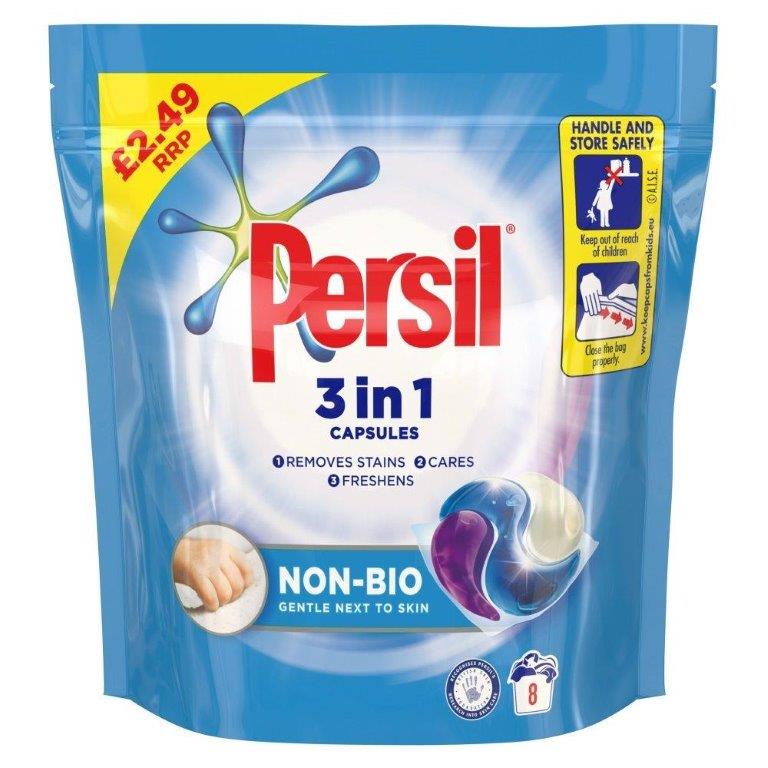 Persil Powercaps Non-Bio 8 Wash PM £2.49