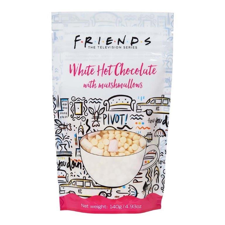 Friends Hot Chocolate Pouch White Hot Chocolate With Marshmallows Pouch 140g