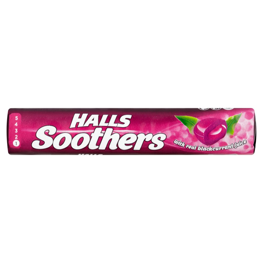 Halls Soothers Blackcurrant 45g