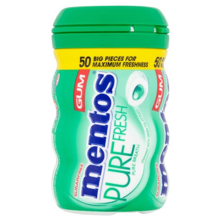 Mentos Pure Fresh Gum 50s Spearmint 100g